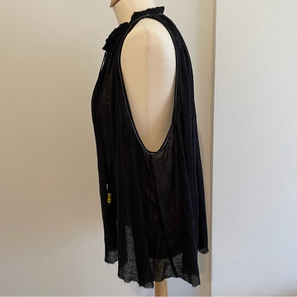 NWT Free People Black Tank with Tassels - Picture 8 of 10